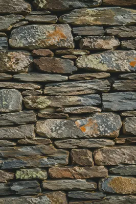 Rustic Gray Stacked Stone Wall Texture
