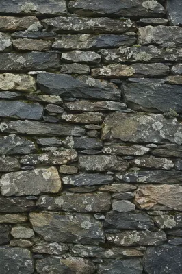 Rustic Gray Stacked Stone Wall Texture