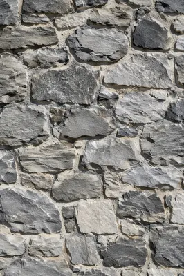 Rustic Gray Stacked Stone Wall Texture