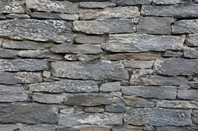 Rustic Gray Stacked Stone Wall Texture