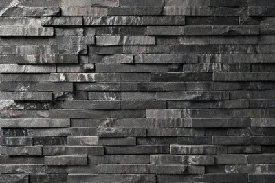 Rustic Gray Stacked Stone Wall Texture