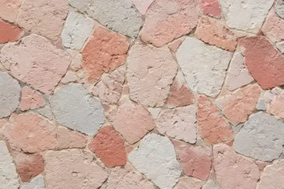 Pink and White Terrazzo Floor Pattern