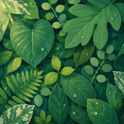 Lush Tropical Monstera Palm Leaf Background