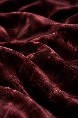 Deep Burgundy Velvet Folded Texture Background