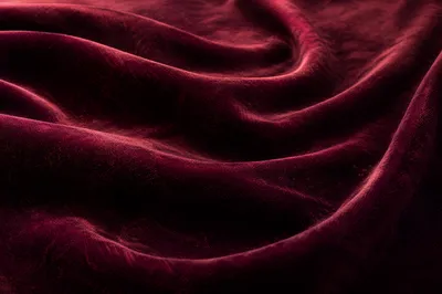 Deep Burgundy Velvet Folded Texture Background