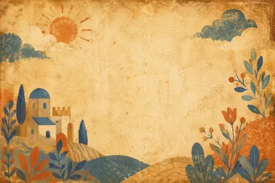 Aged Yellowed Paper Texture Background