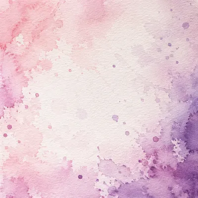 Soft Pink Purple Watercolor Splatter Background