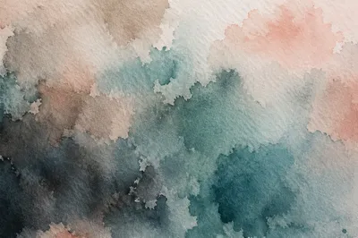 Soft Blue Green Watercolor Wash Background