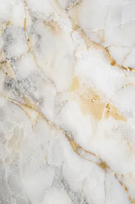 Clean White Marble with Gold Veins