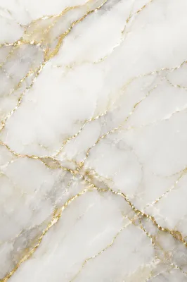 Clean White Marble with Gold Veins