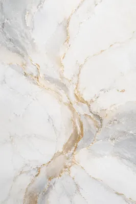 Clean White Marble with Gold Veins