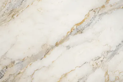 Clean White Marble with Gold Veins