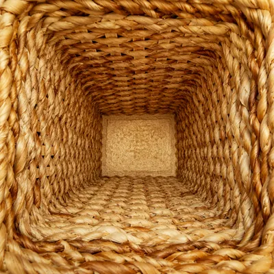Close-Up Natural Woven Basket Texture