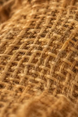 Natural Woven Jute Macro Texture