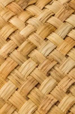 Natural Woven Basket Texture Background Close Up