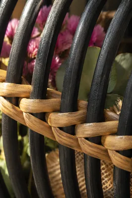 Natural Woven Basket Texture Macro Background