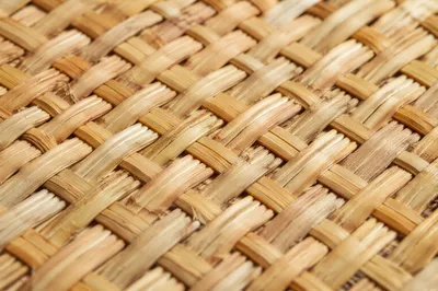 Natural Woven Basket Texture in Warm Light