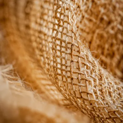 Natural Woven Jute Texture Background