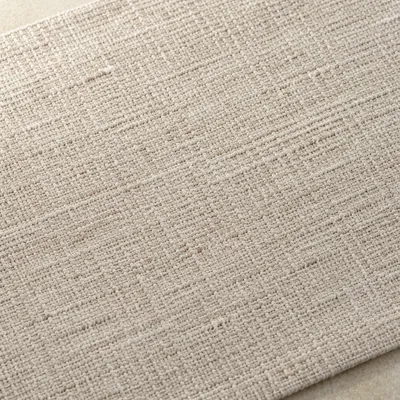 Neutral Woven Linen Placemat Texture Background