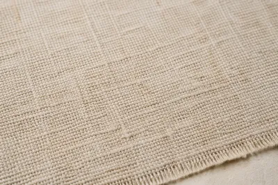 Neutral Woven Linen Placemat Texture Background