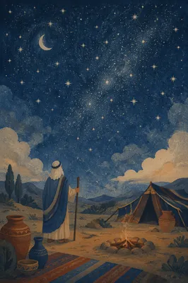 Abraham Under the Star-Filled Covenant Sky