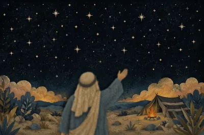 Abraham Under Stars of Gods Promise