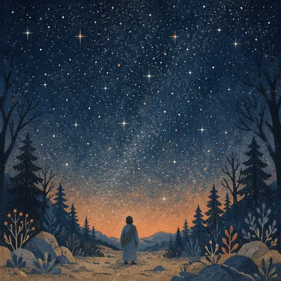 Abraham Beneath the Promise Filled Starry Sky