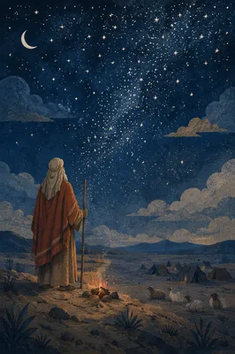 Abraham Under Starry Promise Sky