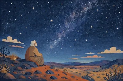Abraham Under Starry Promise Sky