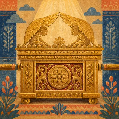 Golden Ark of the Covenant Cherubim