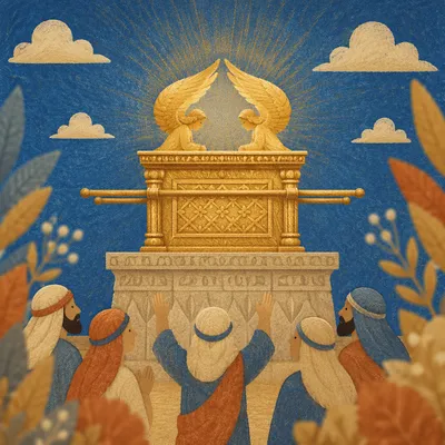 Golden Ark of Covenant Cherubim Glory