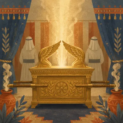 Golden Ark of the Covenant in Sanctuary