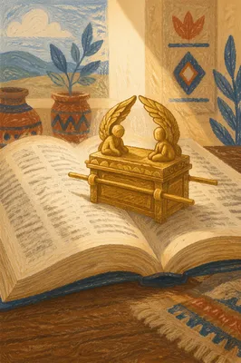 Golden Ark of the Covenant Study Scene