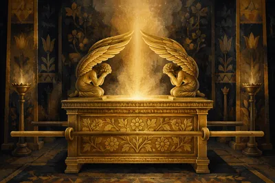 Golden Ark of Covenant in Sacred Glory