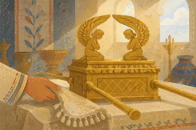 Golden Ark of the Covenant Cherubim