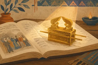 Golden Ark of the Covenant Study Closeup