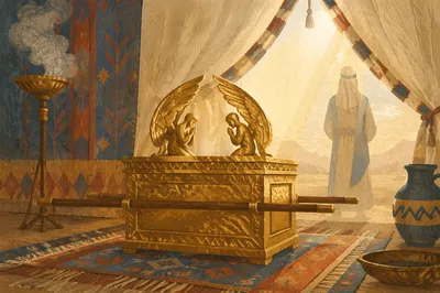 Golden Ark of the Covenant in Sanctuary