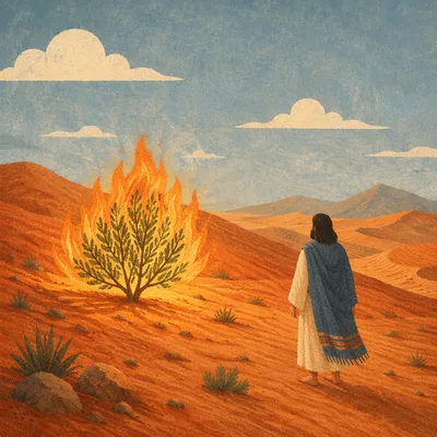 Moses Before the Burning Bush at Dawn