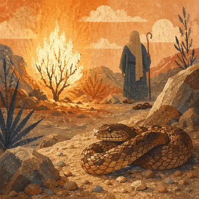 Moses Holy Ground Desert Serpent