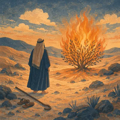 Moses Before the Burning Bush at Dawn