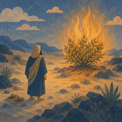 Moses Before the Burning Bush at Dawn