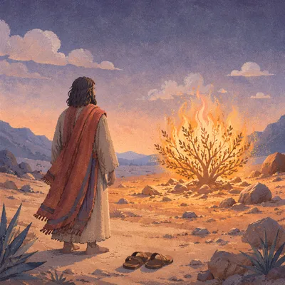 Moses Before the Burning Bush at Dawn