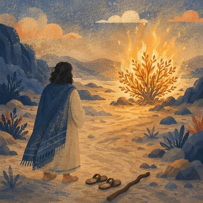 Moses Before the Burning Bush at Dawn