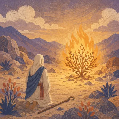Moses Before the Burning Bush at Dawn