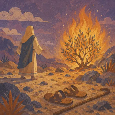 Moses Before the Burning Bush at Dawn