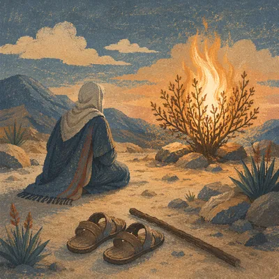 Moses Before the Burning Bush at Dawn