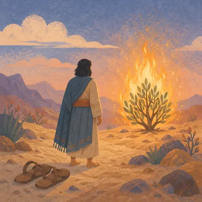 Moses Before the Burning Bush at Dawn