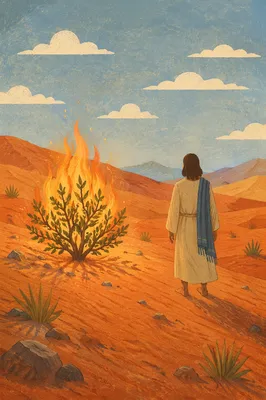 Moses Before the Burning Bush at Dawn