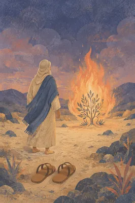 Moses Before the Burning Bush at Dawn