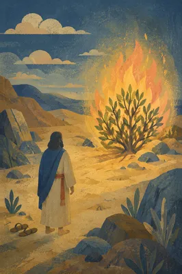 Moses Before the Burning Bush at Dawn